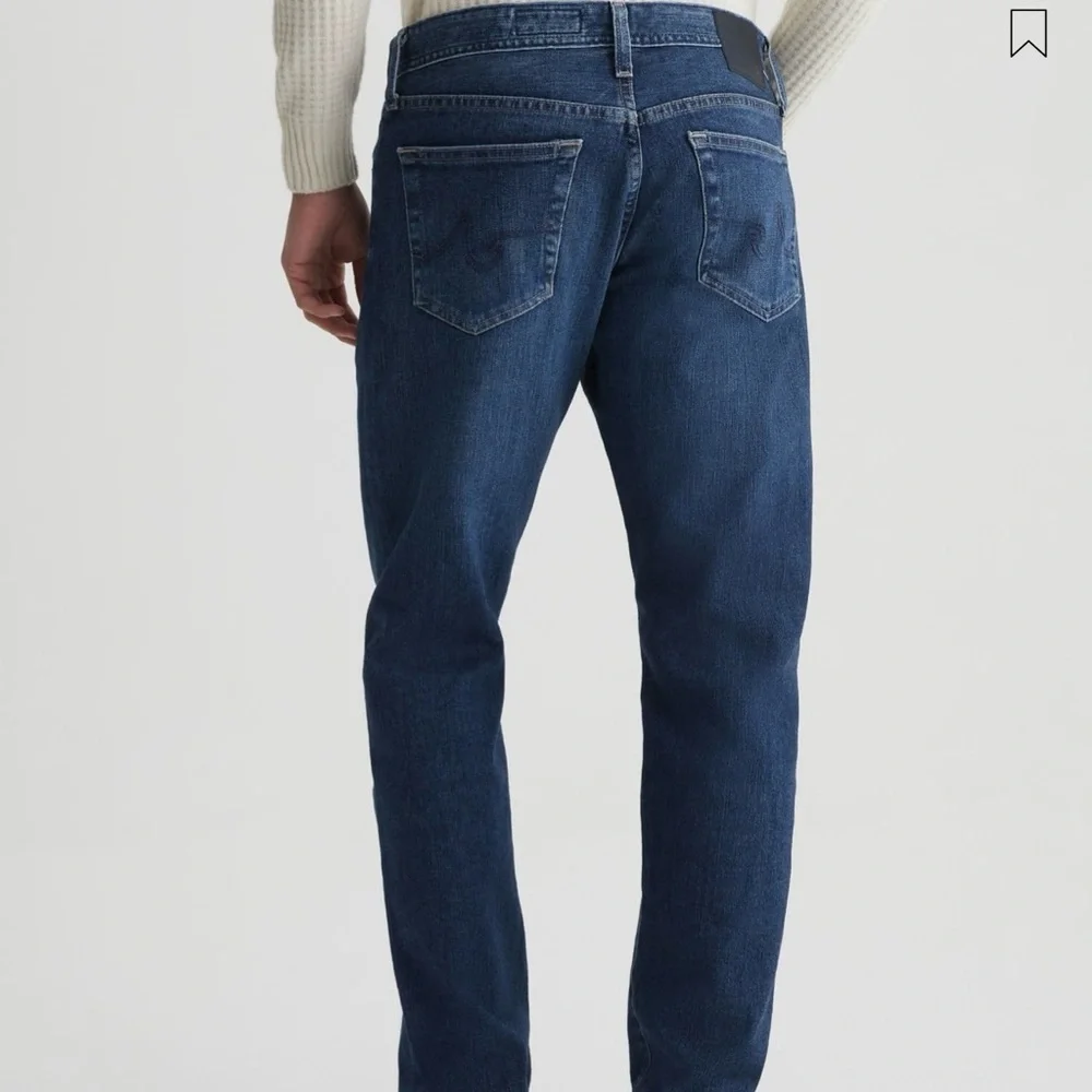 AG Adriano Goldschmied Tailored Leg Denim 360 Dark Blue Straight Jeans